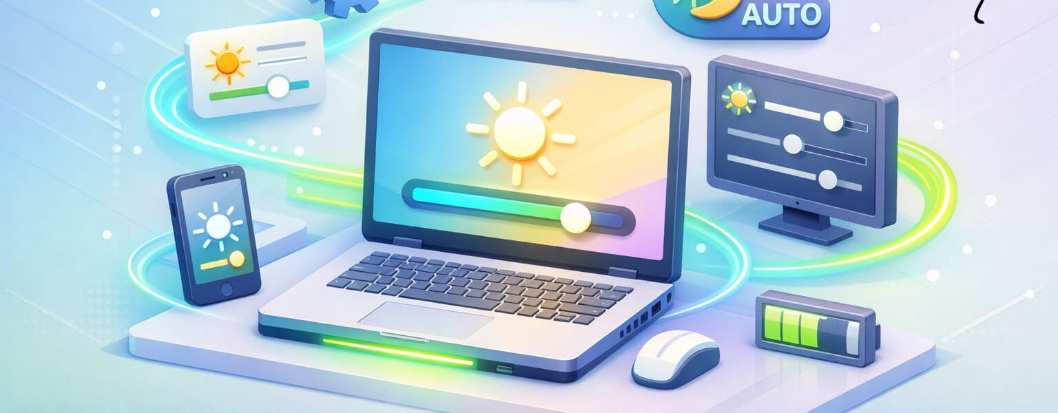 Bildschirmhelligkeit in Windows anpassen mit Helligkeitsregler auf Laptop und Monitor
