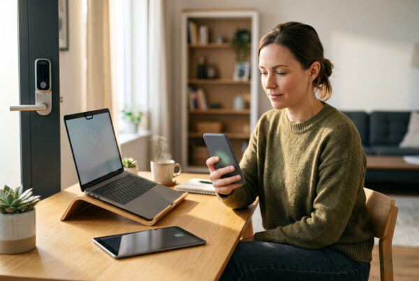 Biometrie Anwendung im Alltag auf Smartphone, Laptop und Türschloss