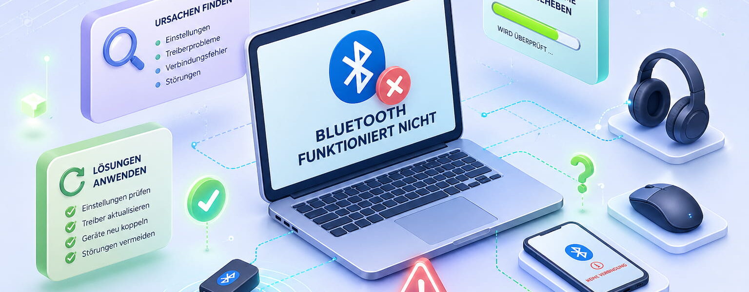 Bluetooth funktioniert nicht: Ursachen finden und Verbindungsprobleme unter Windows beheben