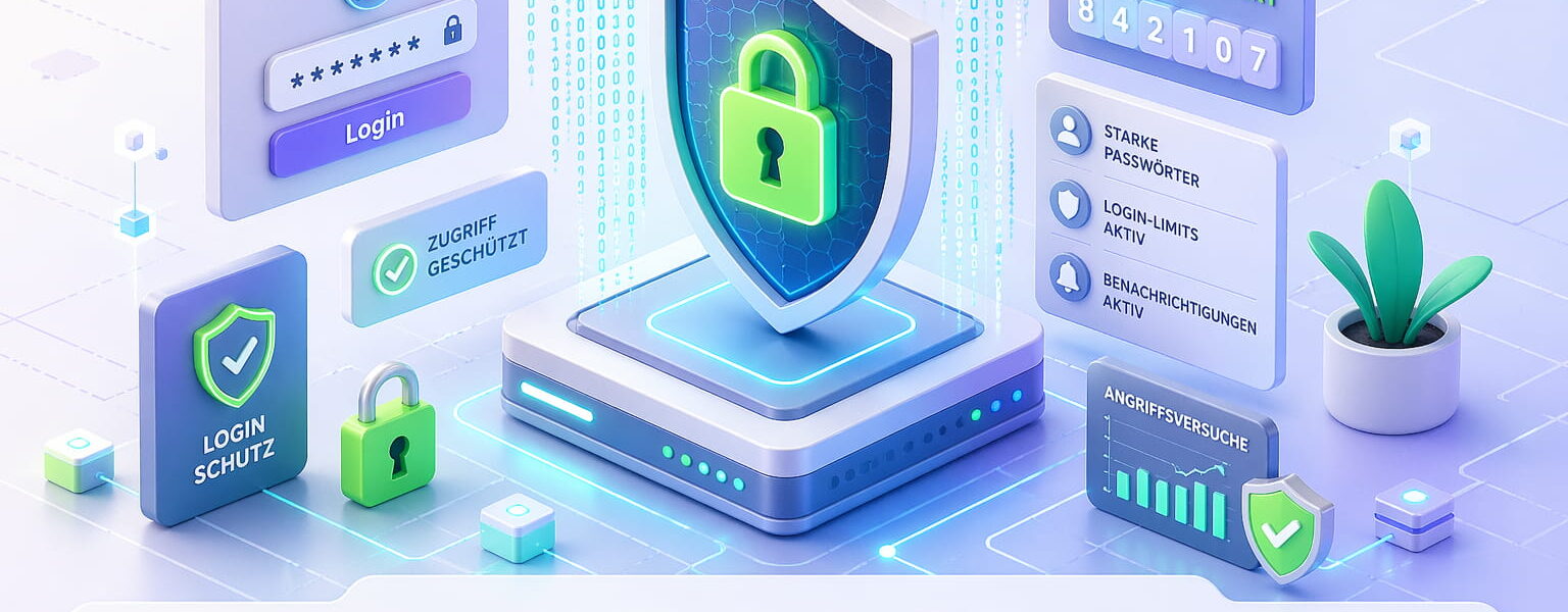 Brute Force Schutz für Accounts mit 2FA, Login-Limits und Sicherheitsmaßnahmen gegen Angriffe