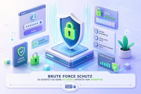 Brute Force Schutz für Accounts mit 2FA, Login-Limits und Sicherheitsmaßnahmen gegen Angriffe