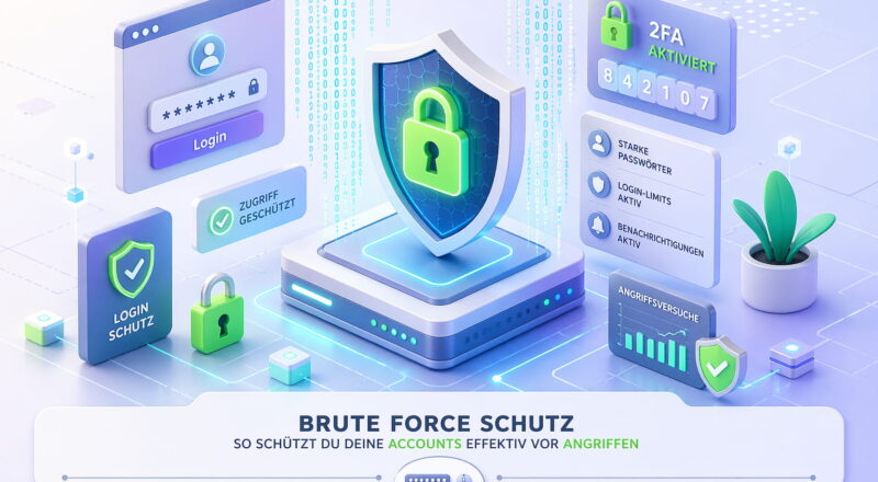 Brute Force Schutz für Accounts mit 2FA, Login-Limits und Sicherheitsmaßnahmen gegen Angriffe