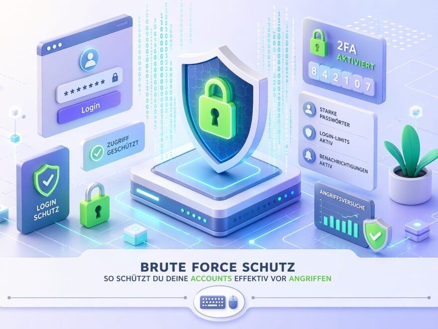 Brute Force Schutz für Accounts mit 2FA, Login-Limits und Sicherheitsmaßnahmen gegen Angriffe