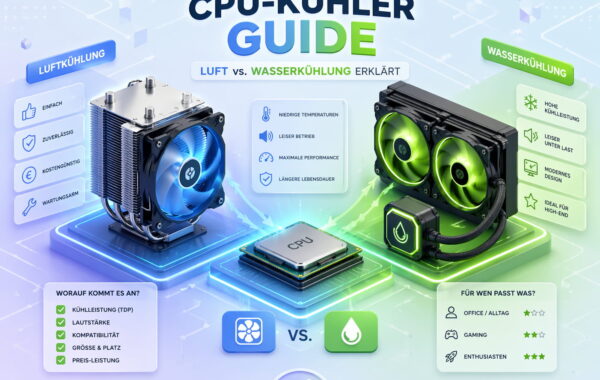 CPU-Kühler Guide: Luftkühler vs Wasserkühlung im Vergleich