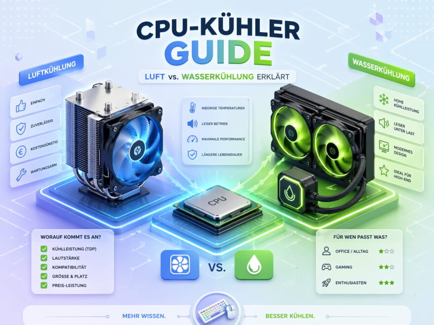 CPU-Kühler Guide: Luftkühler vs Wasserkühlung im Vergleich