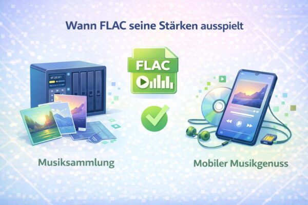 FLAC Audioformat für Musiksammlung und mobilen Musikgenuss – typische Einsatzbereiche erklärt