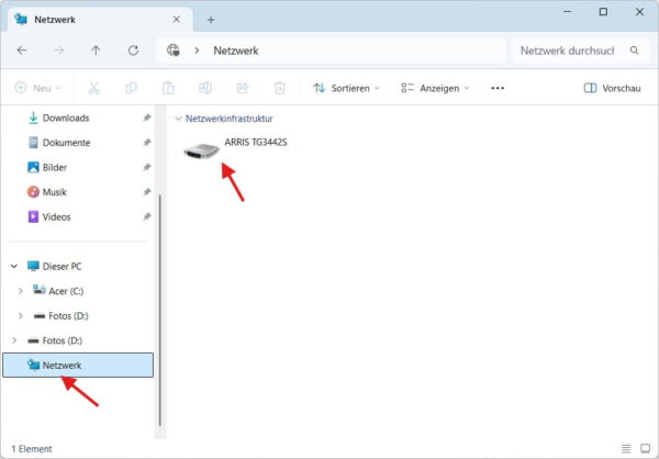 Geräte im Netzwerk unter Windows im Explorer anzeigen und erkennen