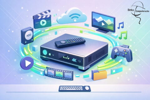 HTPC als Home Theater PC im Wohnzimmer zur Medienwiedergabe und Streaming zentral erklärt