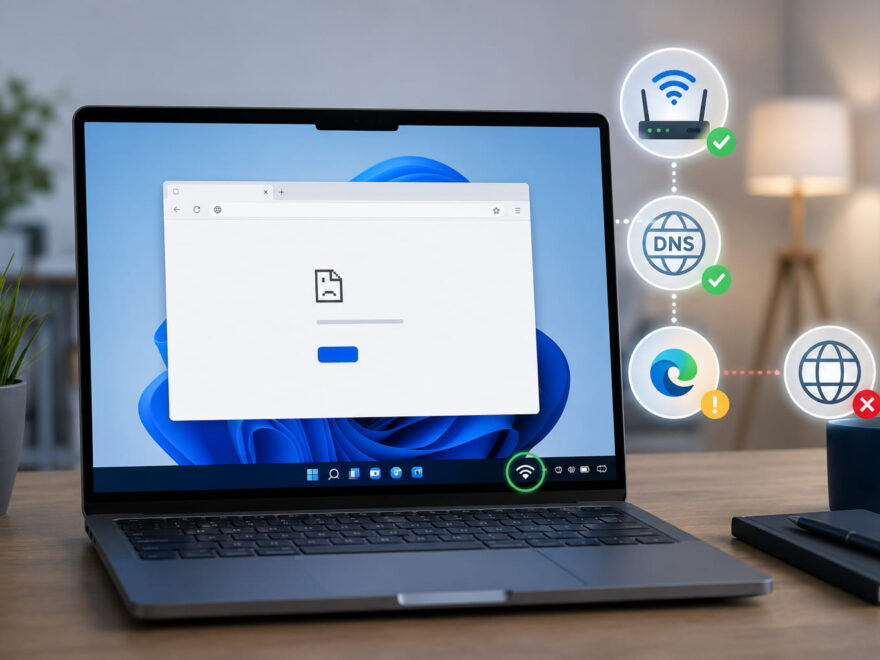 Internet verbunden, aber Webseiten laden unter Windows 11 nicht