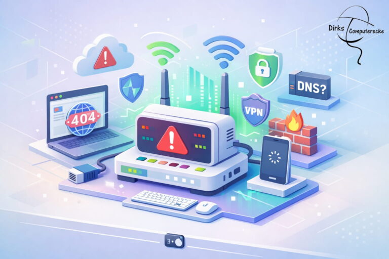 Internet verbunden aber keine Webseite lädt – typische Ursachen für kein Internetzugriff verständlich erklärt