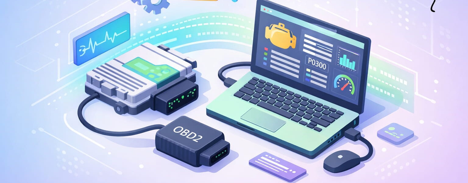 KFZ-Steuergerät auslesen am Laptop mit OBD2-Adapter unter Windows