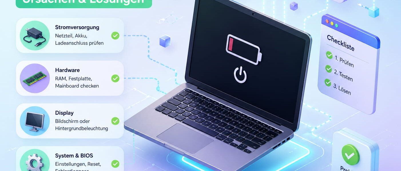 Laptop startet nicht mehr – Ursachen und Lösungen einfach erklärt