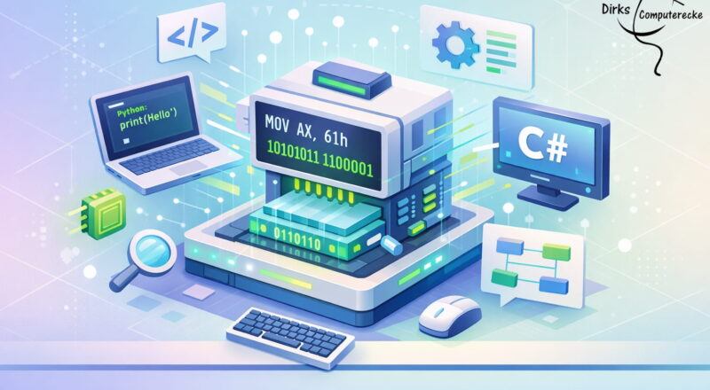 Maschinencode einfach erklärt: Visualisierung von Code, Compiler und Programmiersprachen