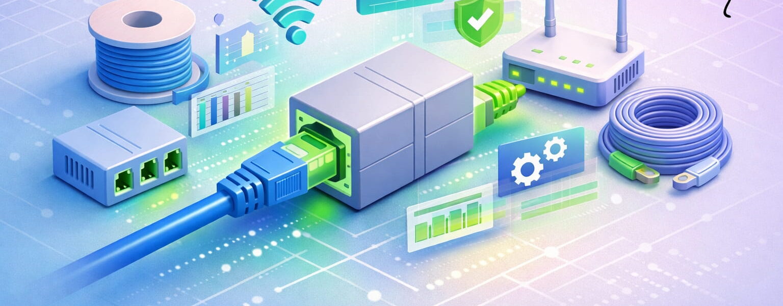 Netzwerkkabel verlängern mit Kupplung, Switch oder Router einfach erklärt
