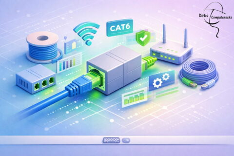 Netzwerkkabel verlängern mit Kupplung, Switch oder Router einfach erklärt