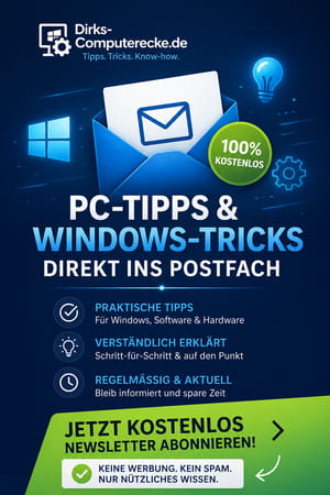 PC-Tipps und Windows-Tricks direkt ins Postfach