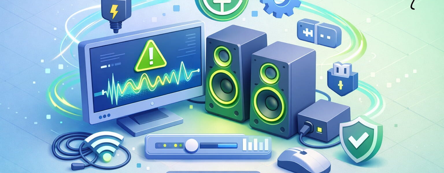 PC Lautsprecher brummen durch Störungen bei Verkabelung und Stromversorgung