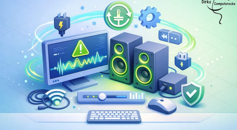 PC Lautsprecher brummen durch Störungen bei Verkabelung und Stromversorgung