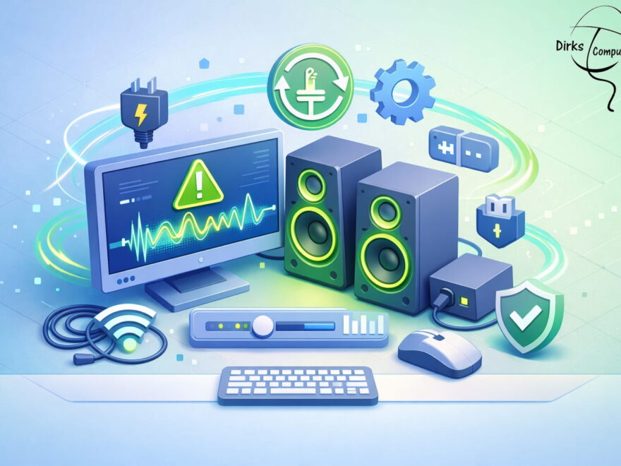 PC Lautsprecher brummen durch Störungen bei Verkabelung und Stromversorgung