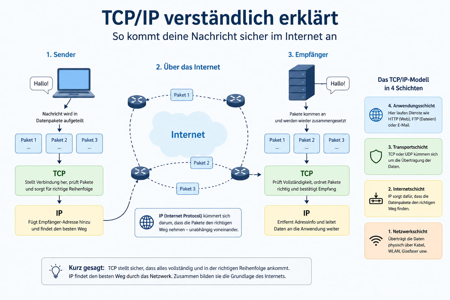 Netzwerk-Protokolle: TCP/IP, UDP und mehr im Überblick