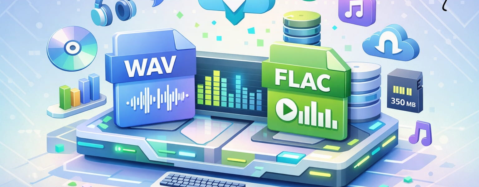 WAV vs. FLAC Vergleich – Unterschiede bei Audioqualität und Speicherbedarf verständlich erklärt