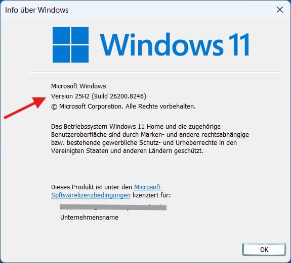 Windows-Version mit winver anzeigen – Version und Buildnummer unter Windows 11