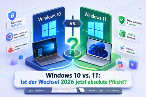 Windows 10 vs Windows 11 Vergleich mit wichtigsten Unterschieden und Upgrade-Entscheidung 2026