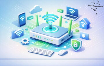 WLAN einfach erklärt mit Router und verbundenen Geräten im Heimnetzwerk