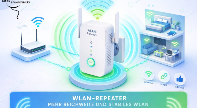 WLAN-Repeater verbessert die Reichweite und sorgt für stabiles WLAN in mehreren Räumen