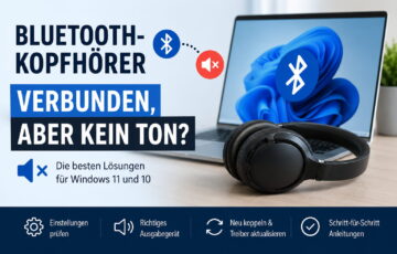 Bluetooth-Kopfhörer unter Windows verbunden, aber kein Ton
