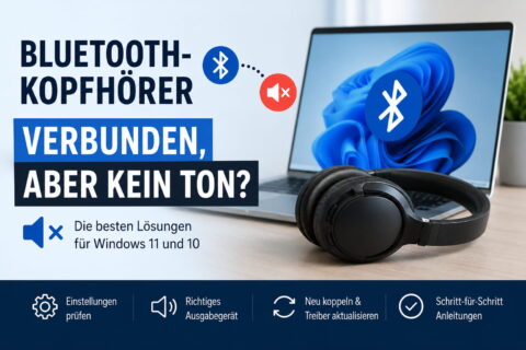 Bluetooth-Kopfhörer unter Windows verbunden, aber kein Ton