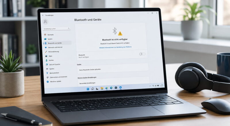 Bluetooth verschwunden unter Windows mit Hinweis auf fehlende Bluetooth-Verbindung