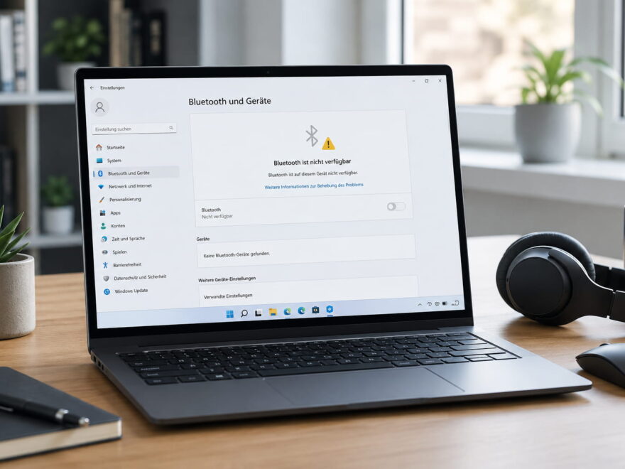 Bluetooth verschwunden unter Windows mit Hinweis auf fehlende Bluetooth-Verbindung
