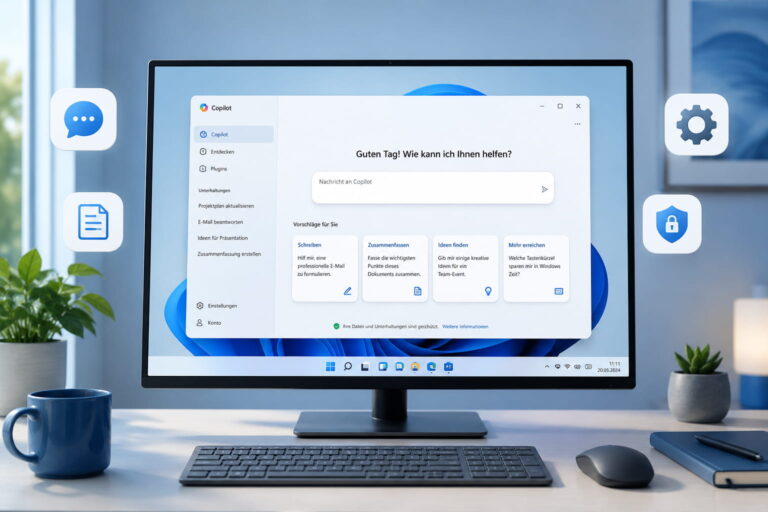 Copilot in Windows 11 auf einem modernen Desktop-PC