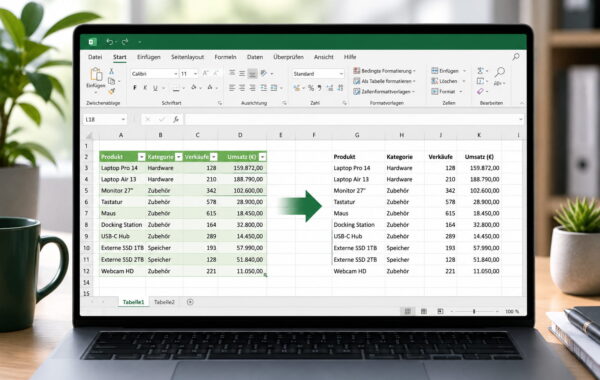 Excel-Tabelle entfernen und Daten als normalen Zellbereich behalten