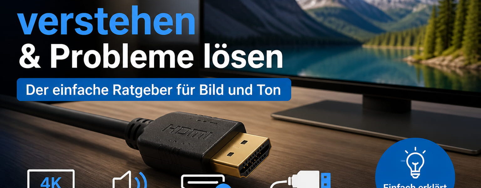 HDMI einfach erklärt mit HDMI-Kabel, Monitor und Tipps zu Bild, Ton und typischen HDMI-Problemen