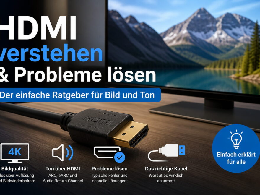 HDMI einfach erklärt mit HDMI-Kabel, Monitor und Tipps zu Bild, Ton und typischen HDMI-Problemen