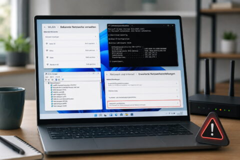 Netzwerkprobleme unter Windows beheben mit WLAN-Einstellungen, ipconfig und Netzwerkreset