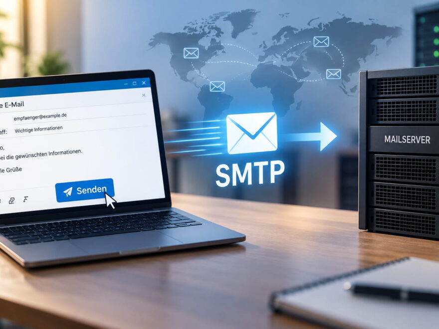 SMTP beim Versand einer E-Mail über einen Mailserver