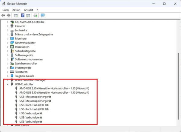 USB-Controller im Geräte-Manager prüfen USB-Controller im Windows Geräte-Manager prüfen, wenn ein USB-Anschluss nicht funktioniert