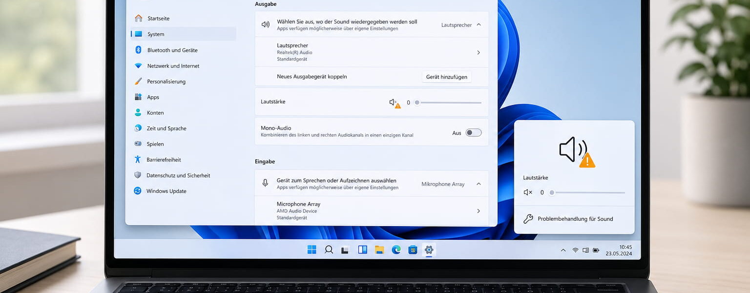 Windows Audio Dienst reagiert nicht: Soundproblem in Windows 11 beheben