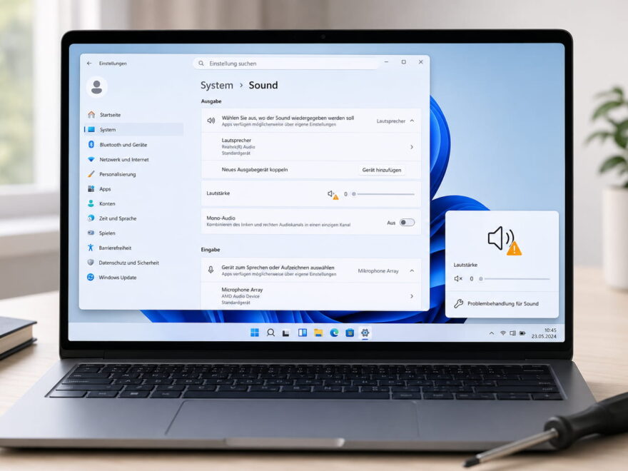 Windows Audio Dienst reagiert nicht: Soundproblem in Windows 11 beheben
