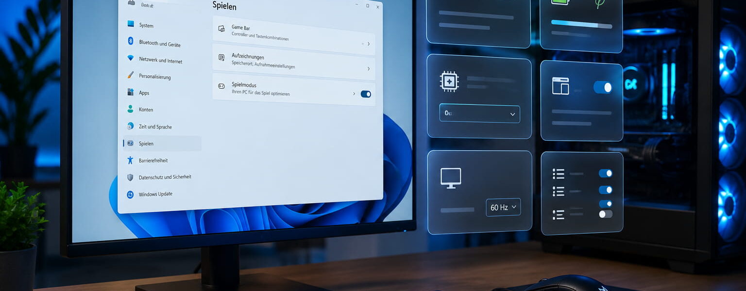 Windows für Gaming optimieren mit Spielemodus, Grafikoptionen und Leistungs-Einstellungen