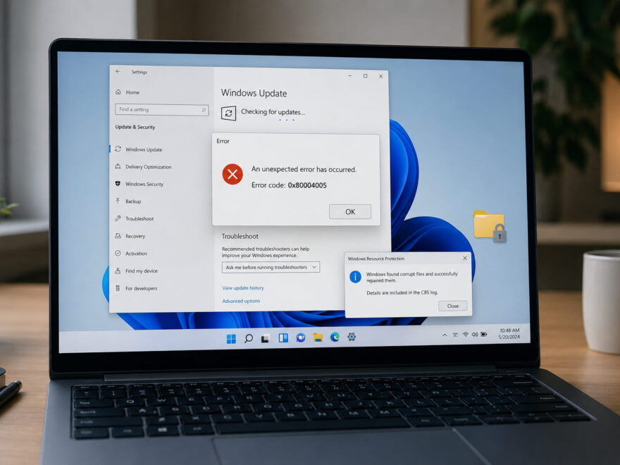 0x80004005 beheben bei Windows Update und Systemfehlern