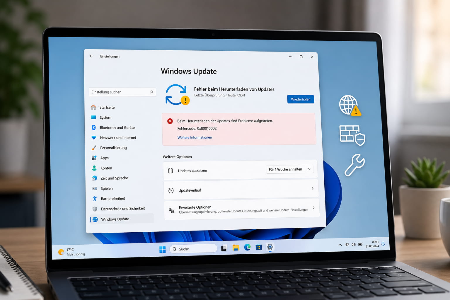 Windows 11 Update-Fehler 0x80010002 beheben