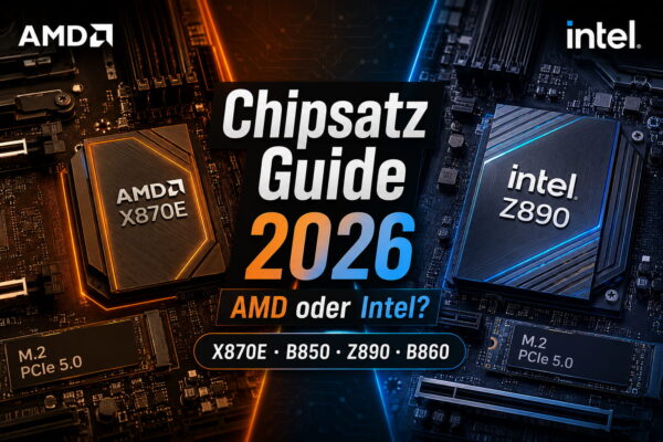 Chipsatz-Guide 2026 mit AMD X870E, B850 sowie Intel Z890 und B860 im Vergleich