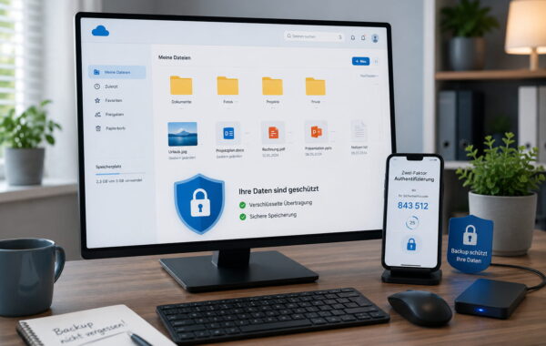 Cloud-Speicher sicher nutzen mit Passwortschutz, Zwei-Faktor-Authentifizierung und Backup