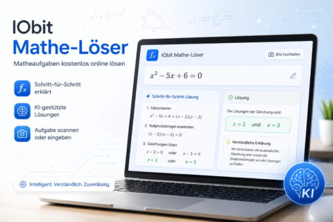 iobit mathe loeser IObit Mathe-Löser mit Schritt-für-Schritt-Lösung einer quadratischen Gleichung