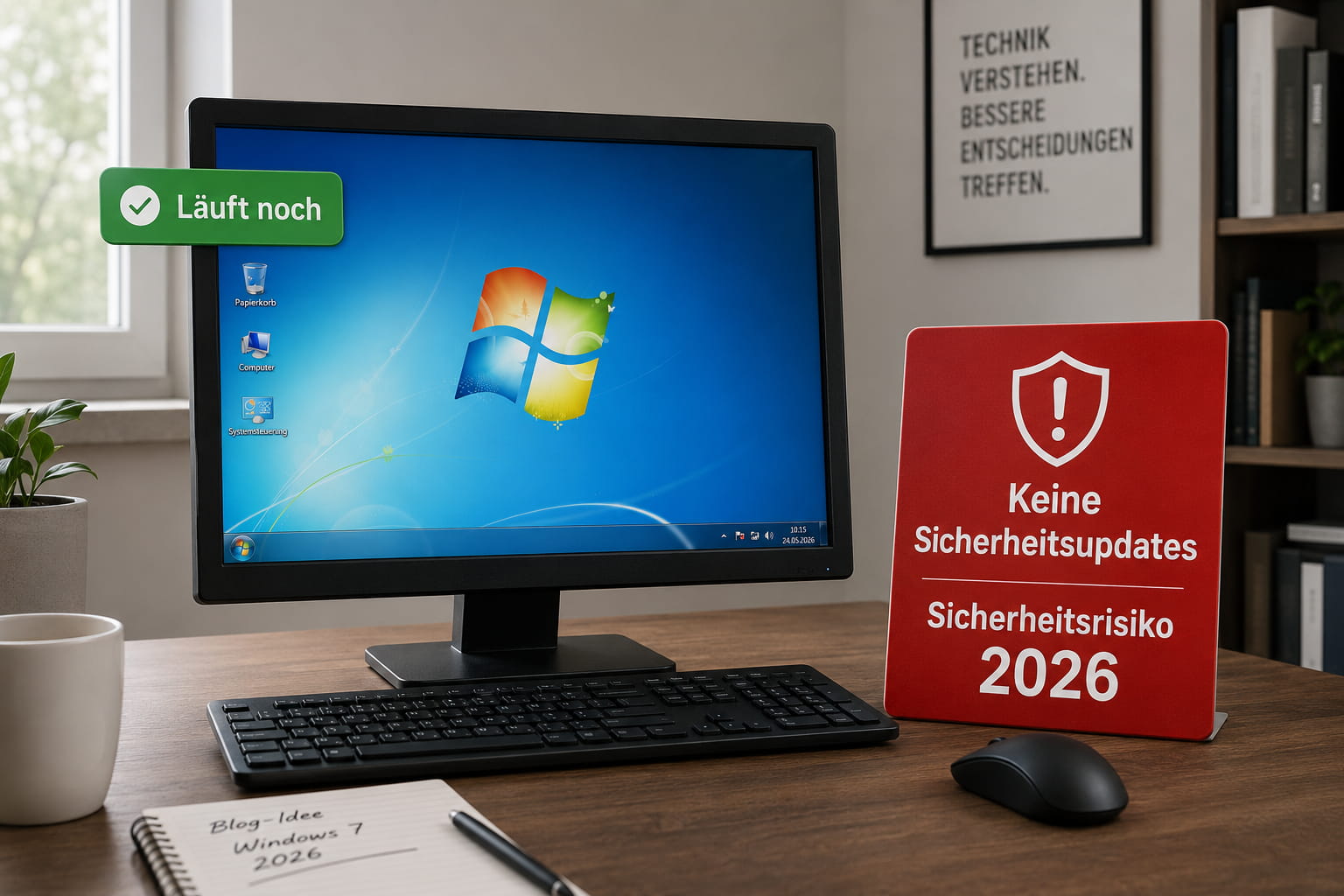 Windows 7 noch sicher? Die klare Antwort für 2026