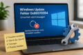 Windows-Update-Fehler 0x800705b4 auf einem Laptop mit Reparatursymbolen